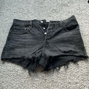 Levi’s black wash Jean shorts